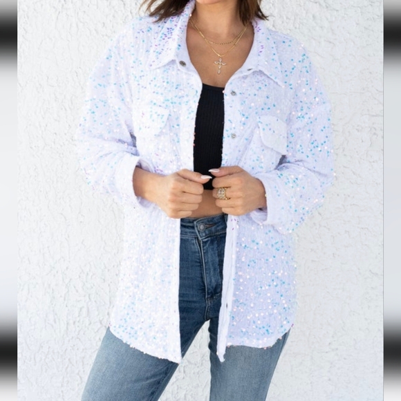 White Birch NWT Shine Bright Like A Diamond Top XL - Picture 4 of 9